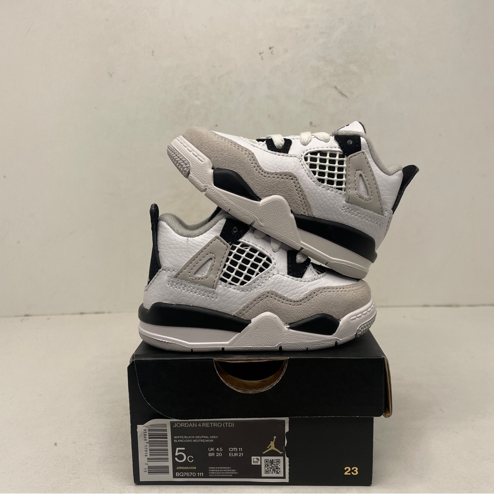 Nike Air Jordan 4 Retro TD “Military Black” 2023 - Picture 1 of 4